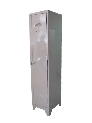 One-piece locker cabinet